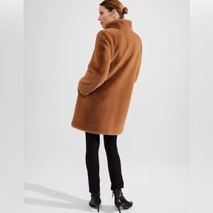 ELLEN TRACY  brown coat.